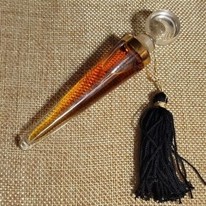 Vtg. 1980s Anne Klein ll Real Parfum Perfume Glass Flacon Splash